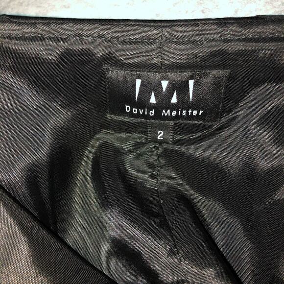 David Meister Strapless Black Cocktail Dress, 2 - Picture 3 of 5